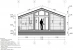 Загородного дома в стиле БарнХаус 6,4х7,3-71 м²